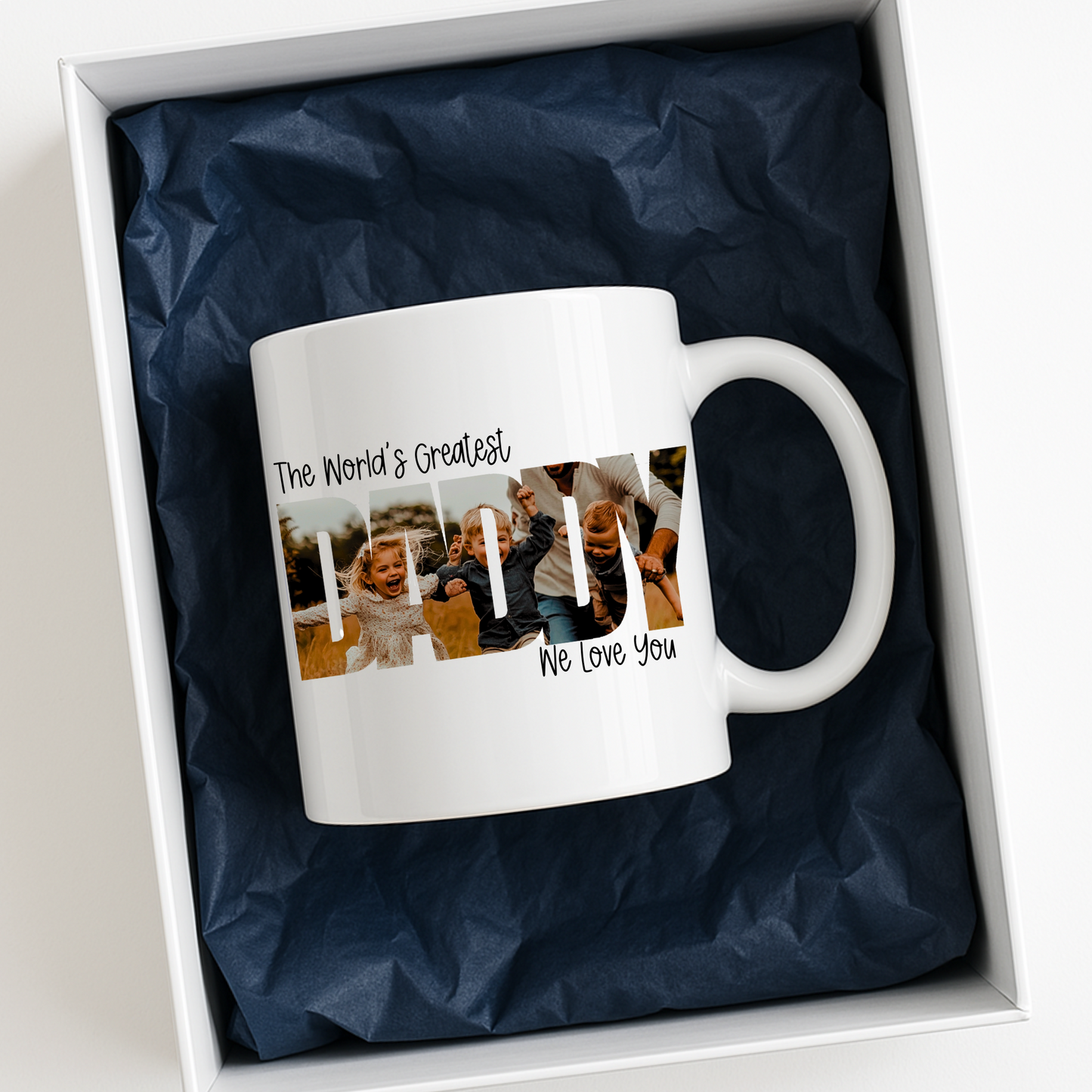 Personalised "DADDY" Photo Mug