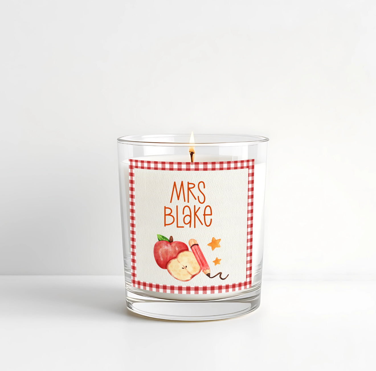 Thank You Teacher Personalised Candle