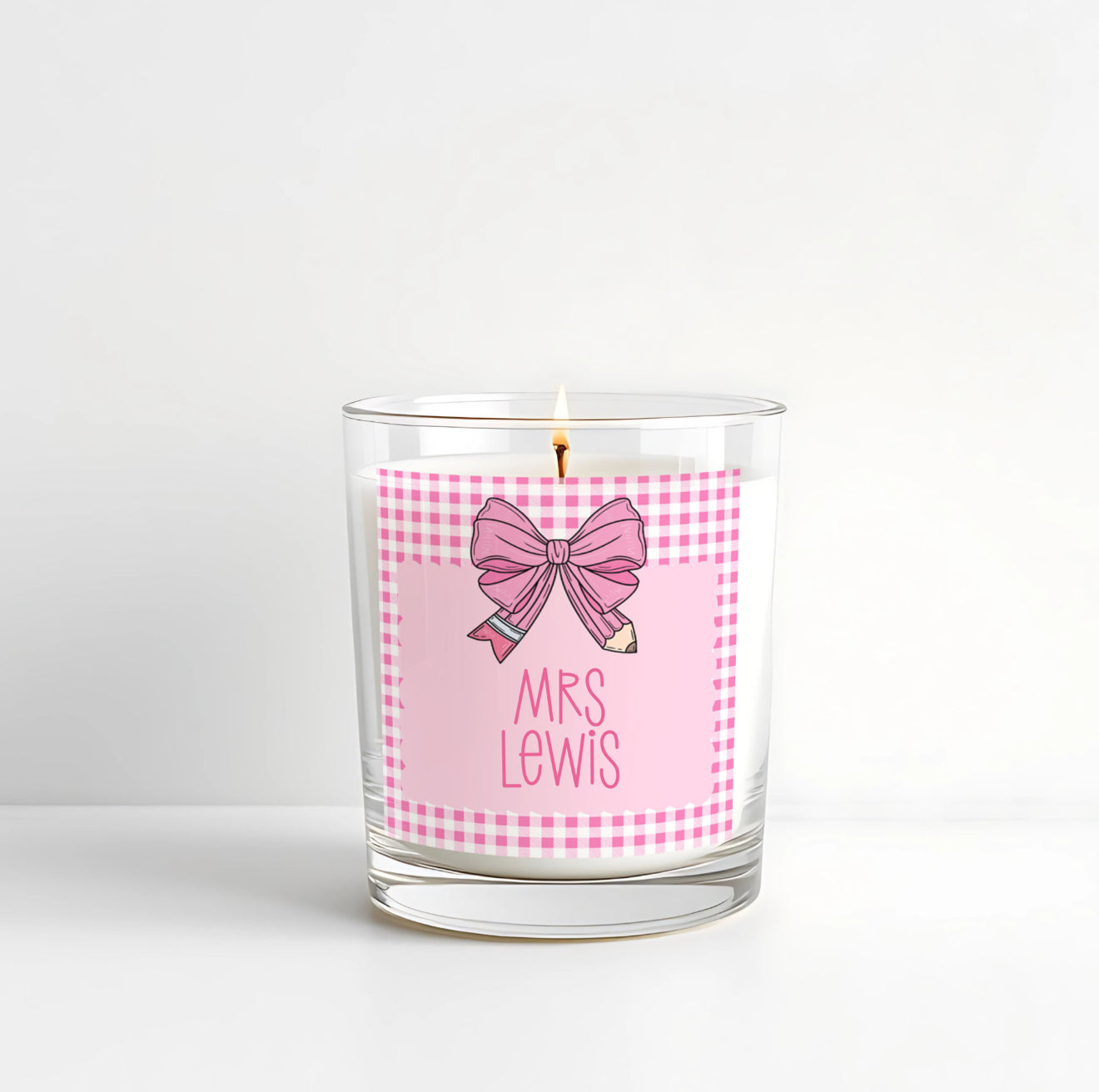 Thank You Teacher Personalised Candle