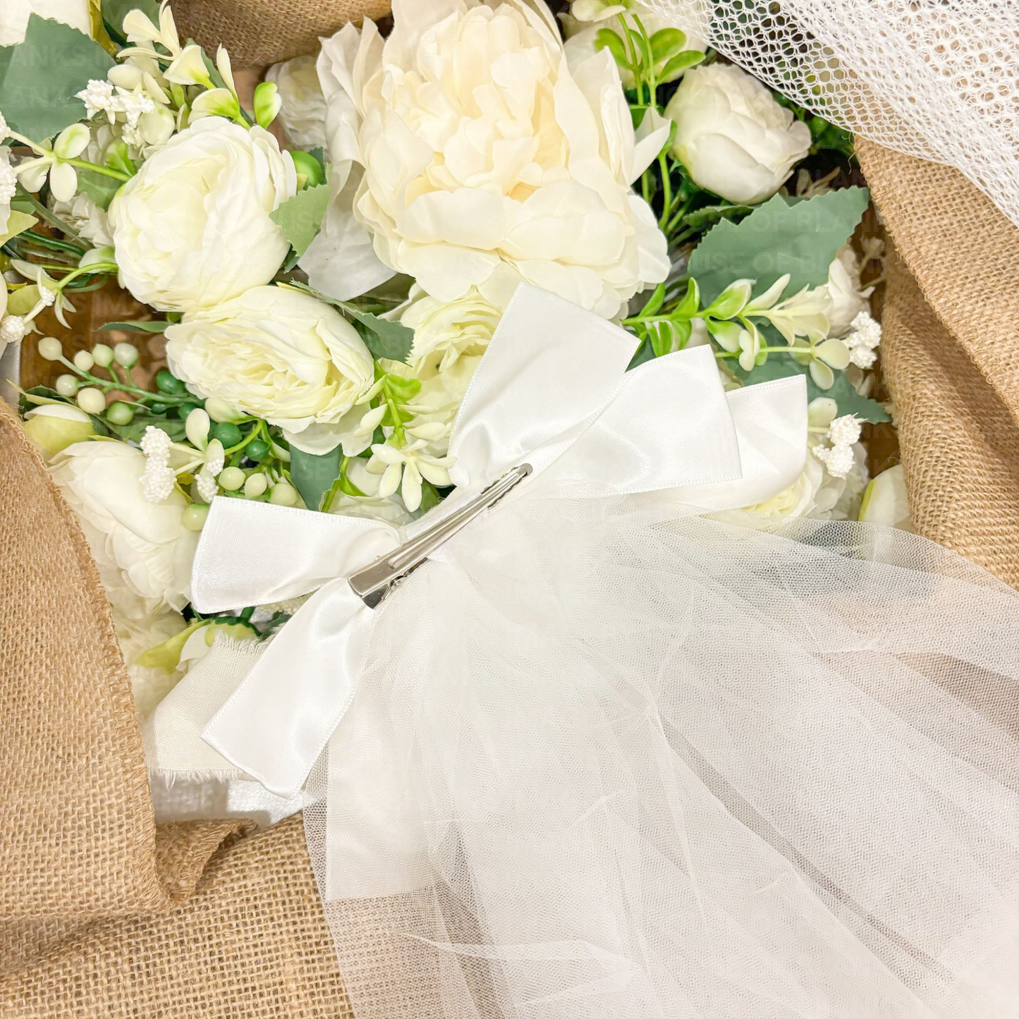 Personalised Bow Veil