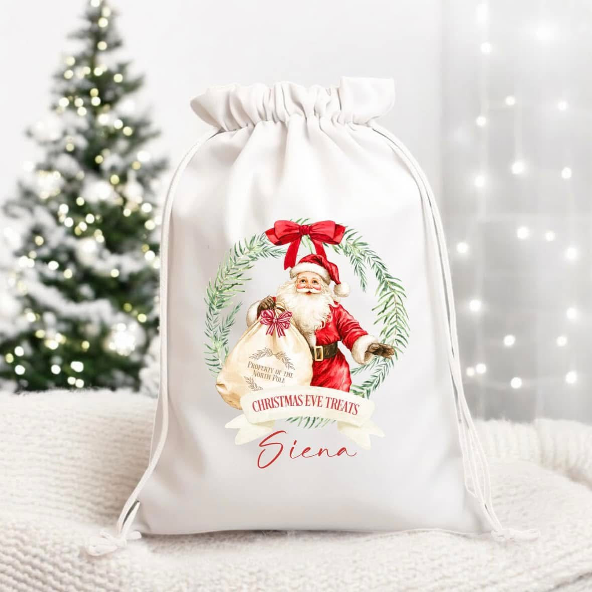 Christmas Eve Drawstring Bag