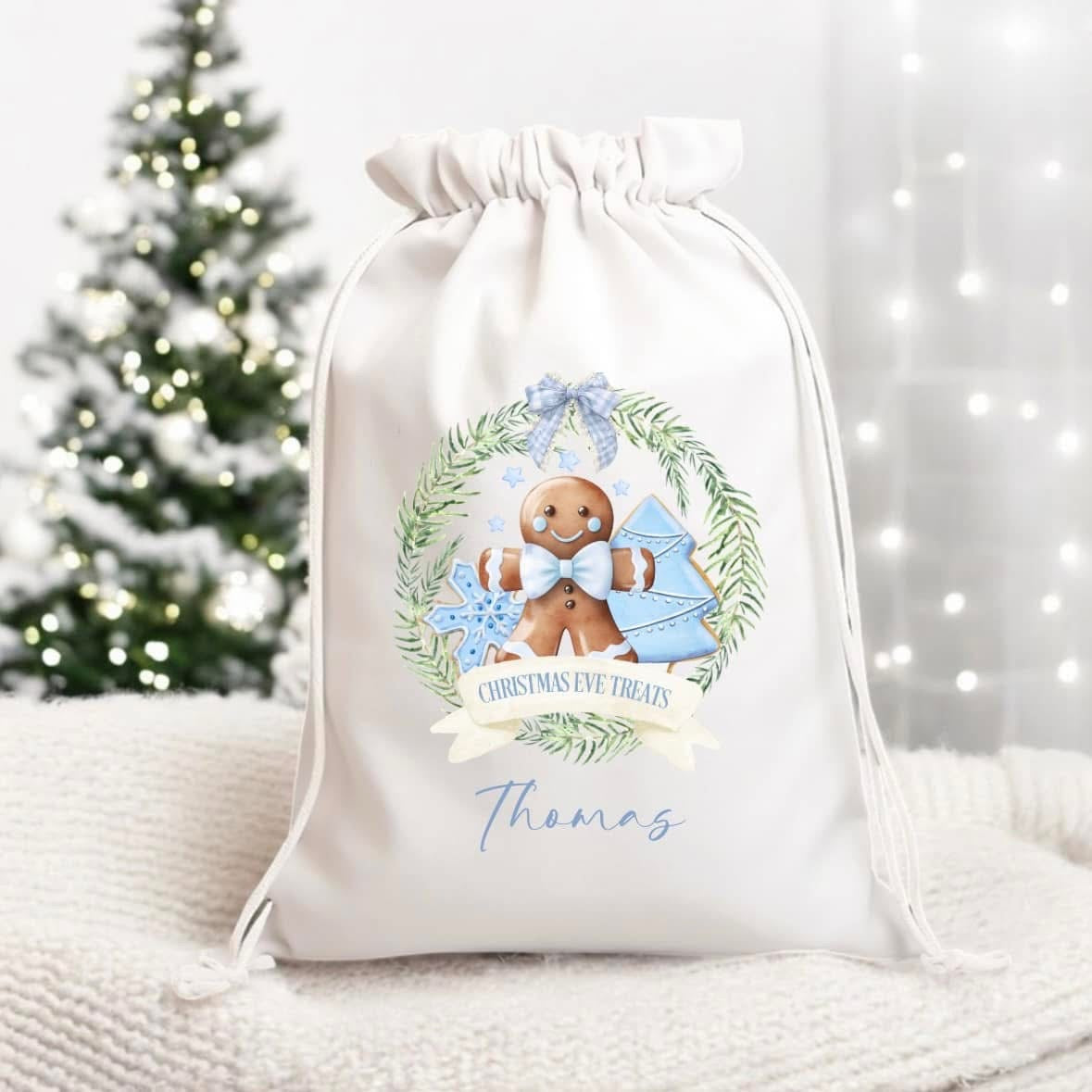 Christmas Eve Drawstring Bag