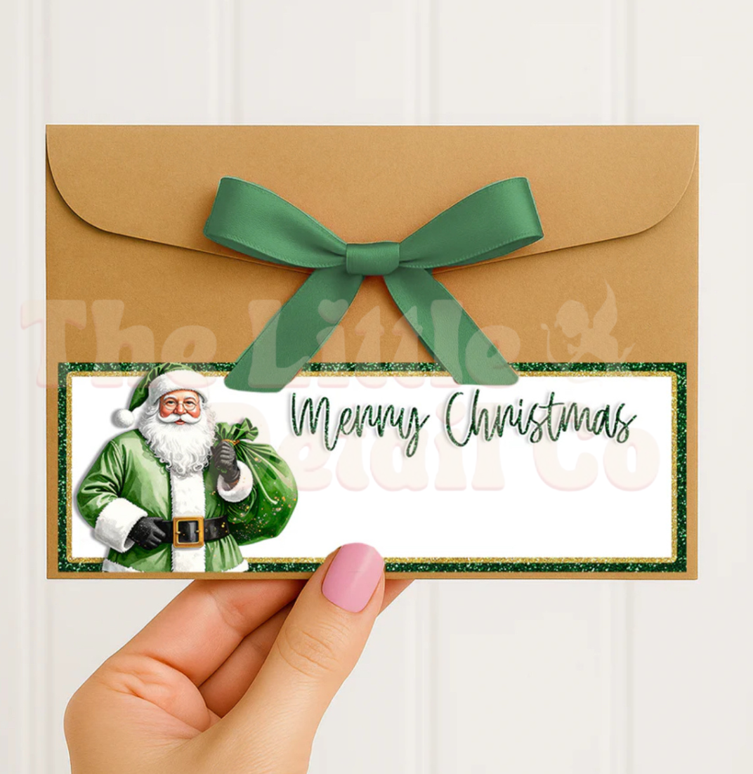 Personalised Santa Envelope with Ribbon