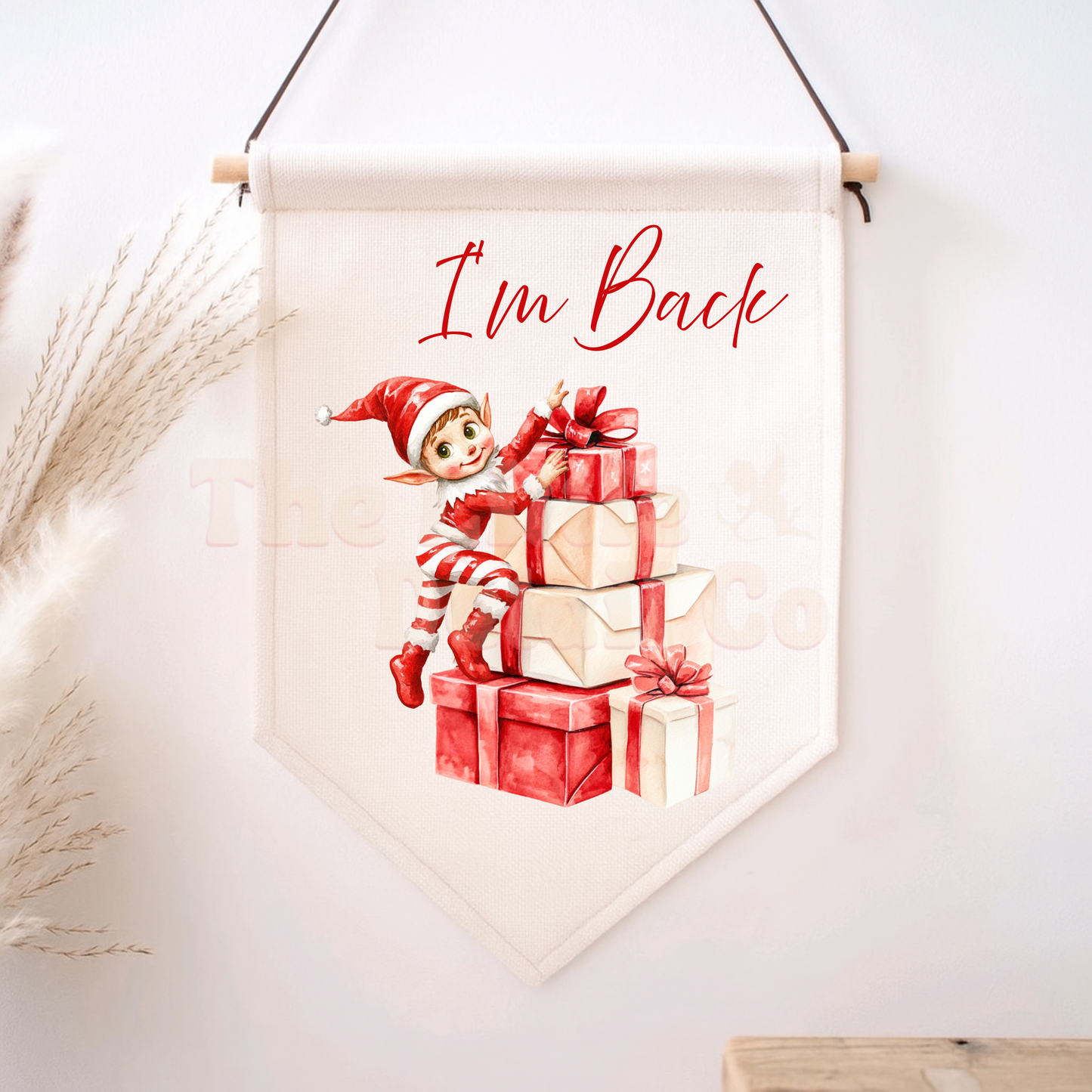 Santa Stop Here/ Elf Surveillance Flag