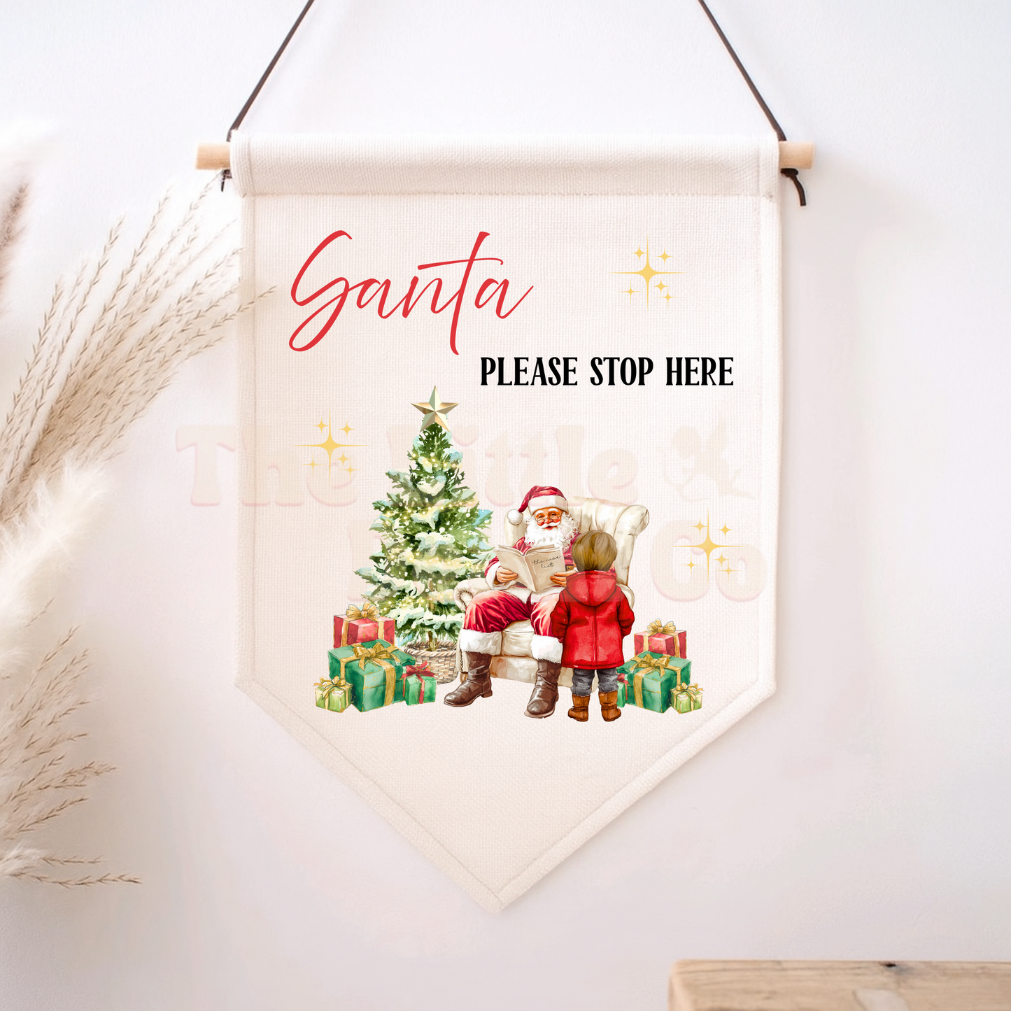 Santa Stop Here/ Elf Surveillance Flag