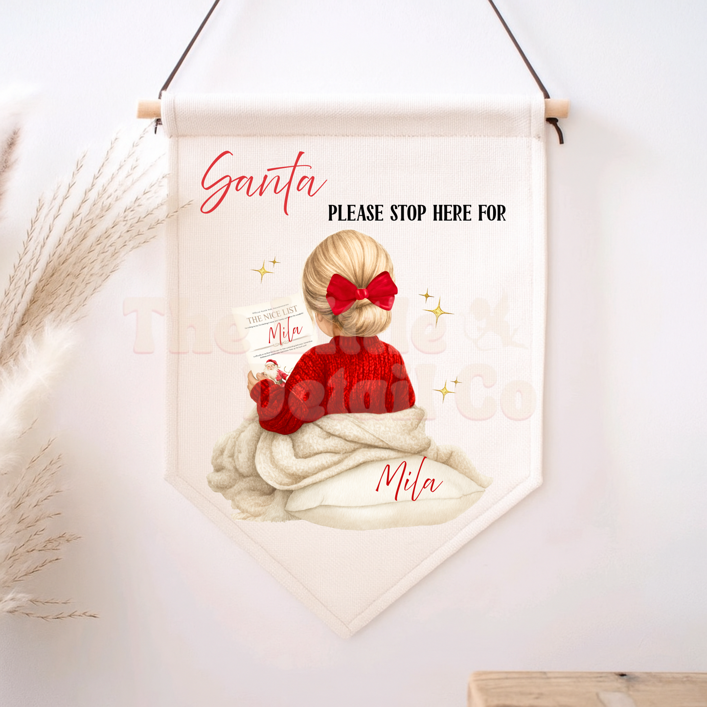 Santa Stop Here/ Elf Surveillance Flag