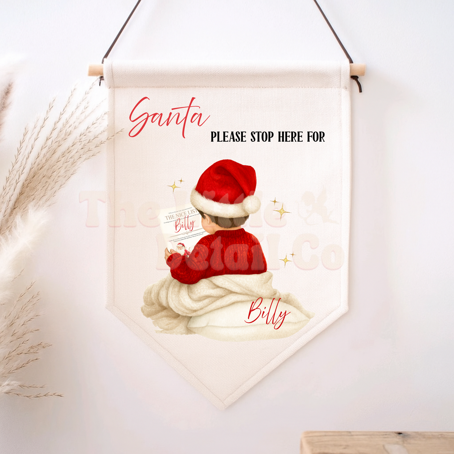 Santa Stop Here/ Elf Surveillance Flag