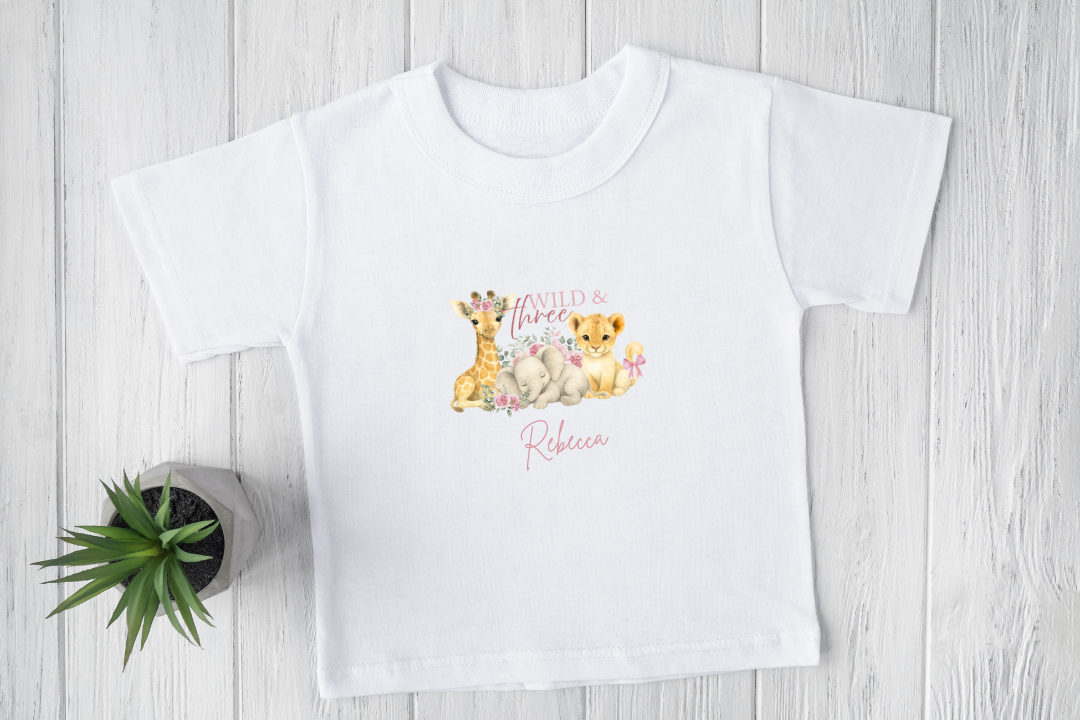 Cute Animal Birthday T-Shirt