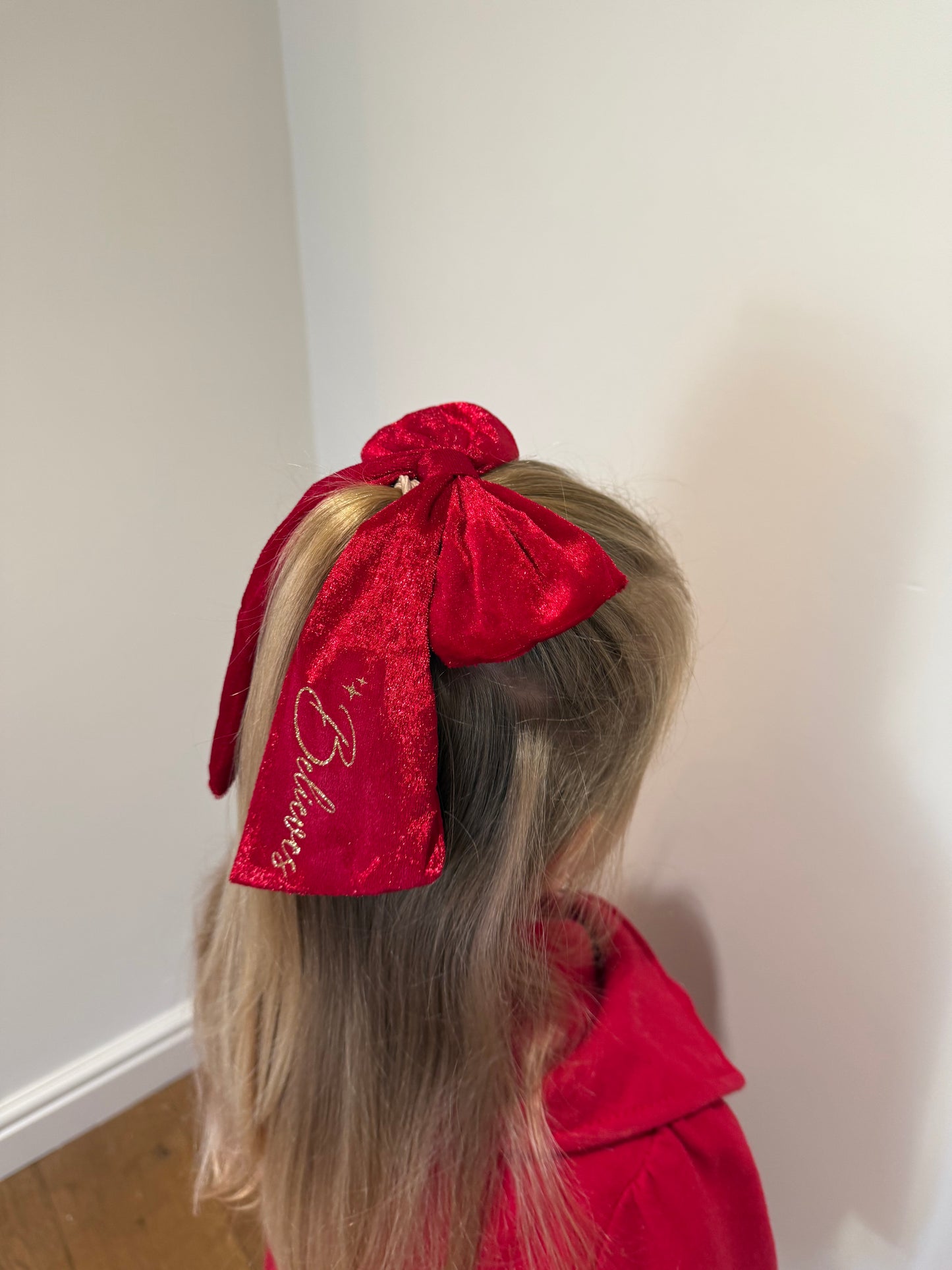 Large Red Velvet Bow