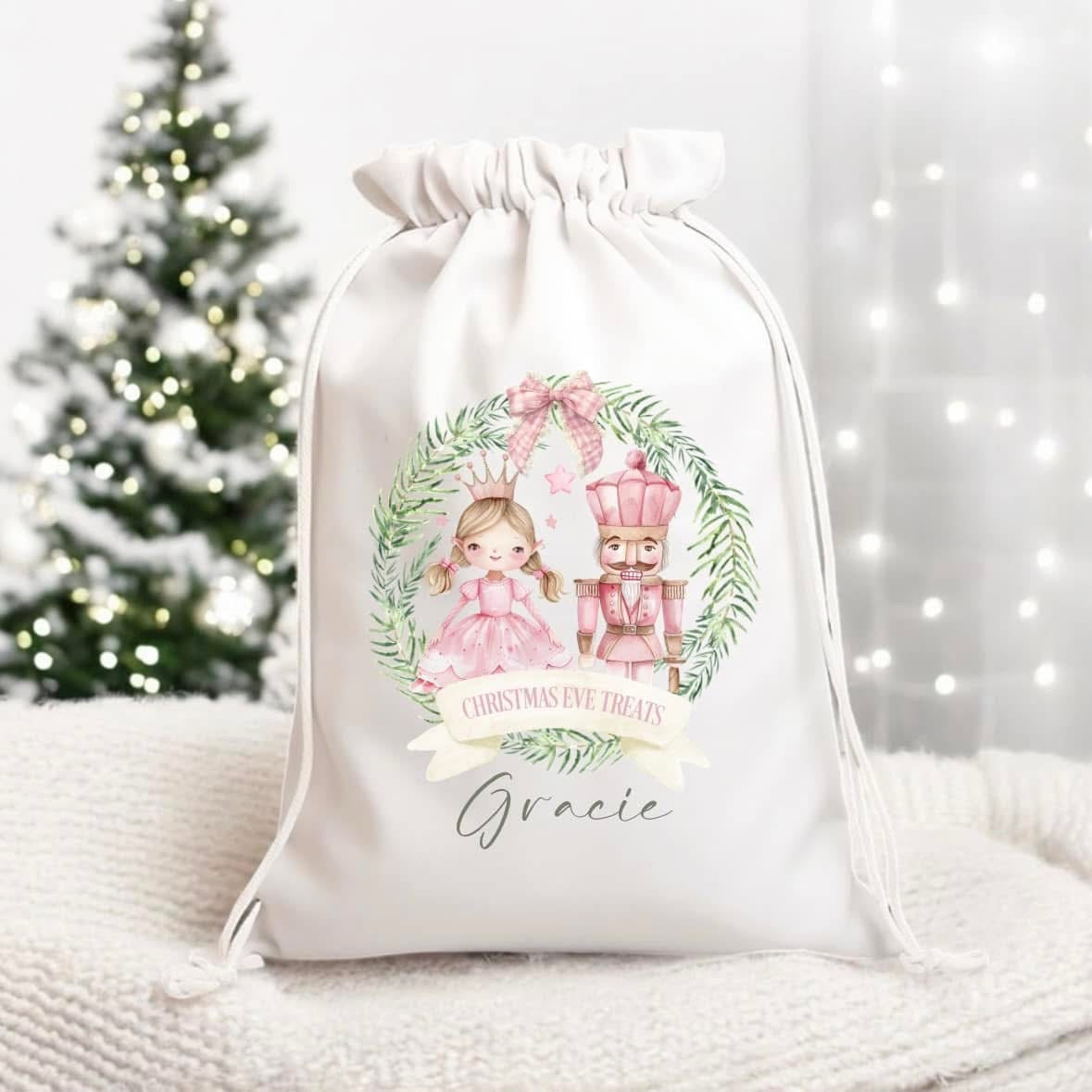 Christmas Eve Drawstring Bag