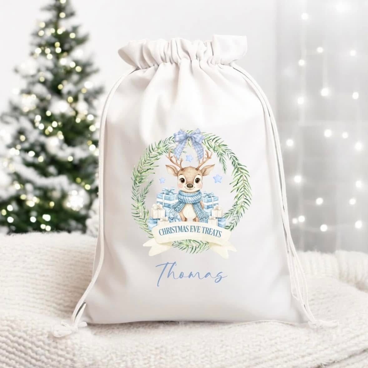 Christmas Eve Drawstring Bag
