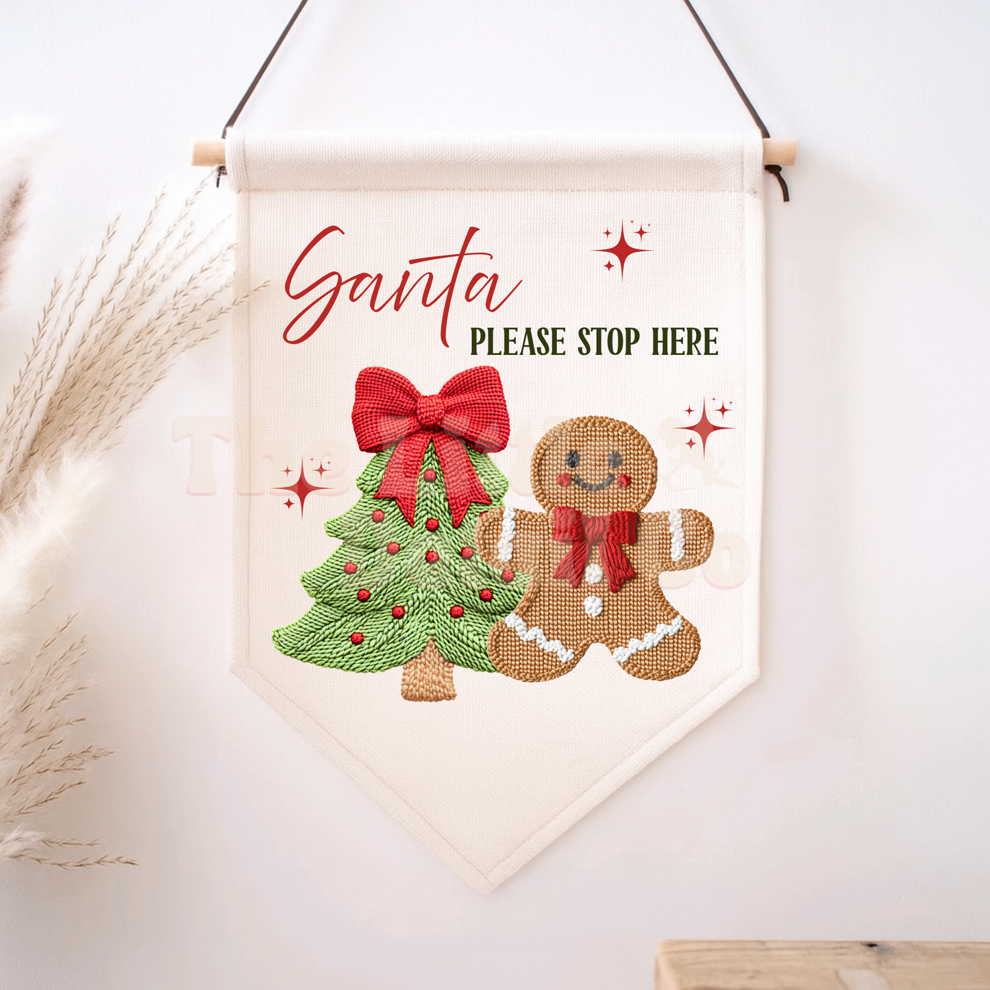 Santa Stop Here/ Elf Surveillance Flag