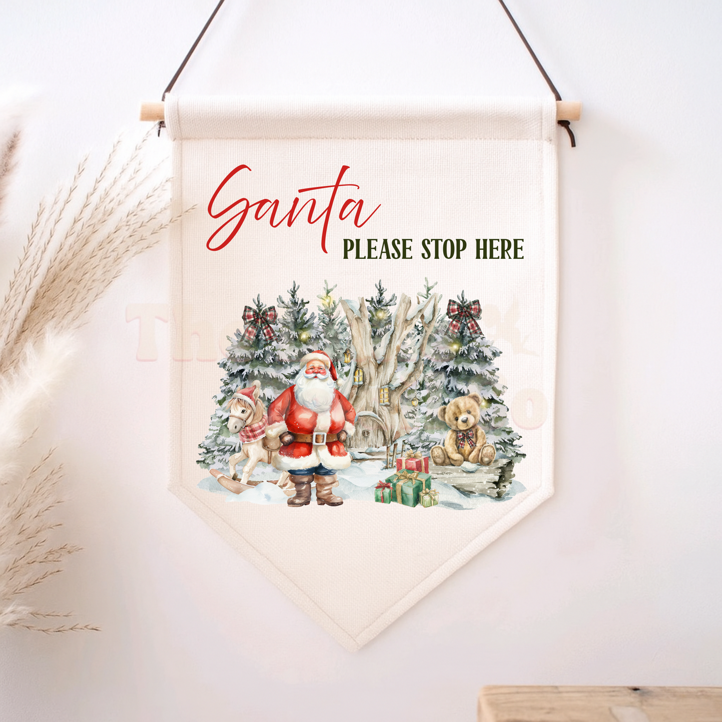 Santa Stop Here/ Elf Surveillance Flag