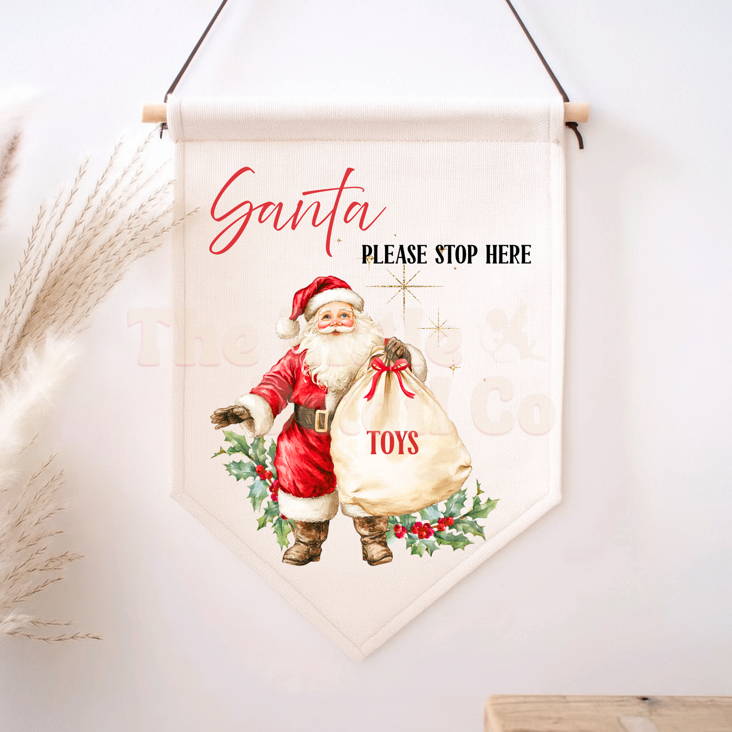 Santa Stop Here/ Elf Surveillance Flag