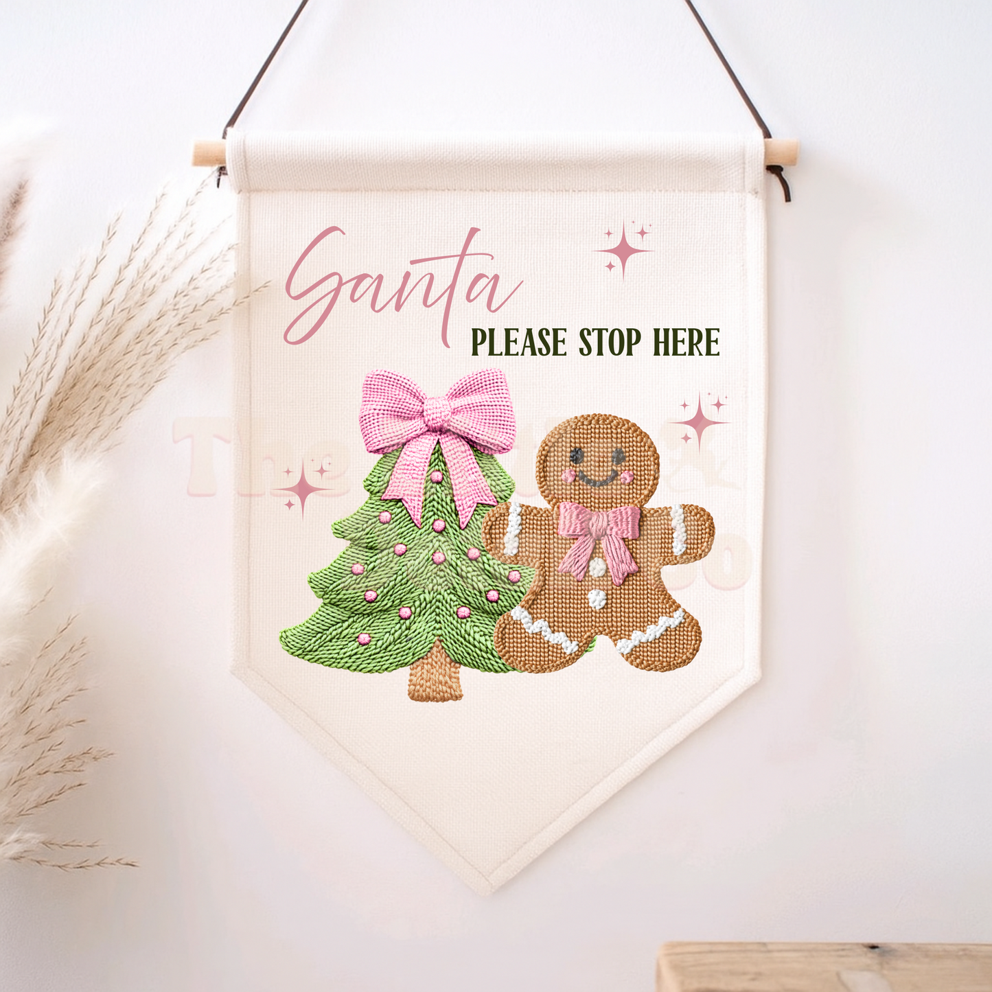 Santa Stop Here/ Elf Surveillance Flag